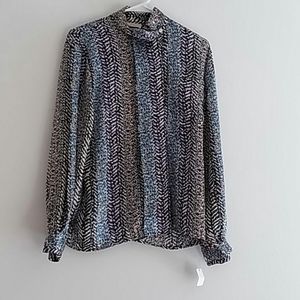 Vtg Tess Paris button down shirt 10 euc